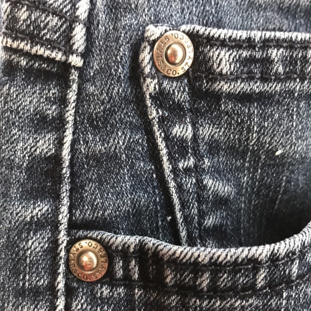STYLE & CO. PETITE—TUMMY CONTROL—Women’s Blue Denim Jeans—Dark Stonewashed—Sz 4P - Picture 7 of 16